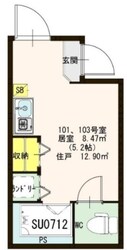 ハーモニーテラス方南町westの物件間取画像